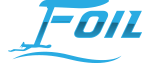 Foil Turks and Caicos logo on transparent background.